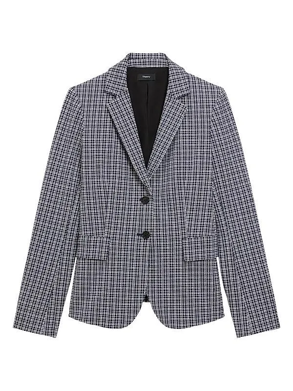 Carissa Slim-Fit Plaid Blazer