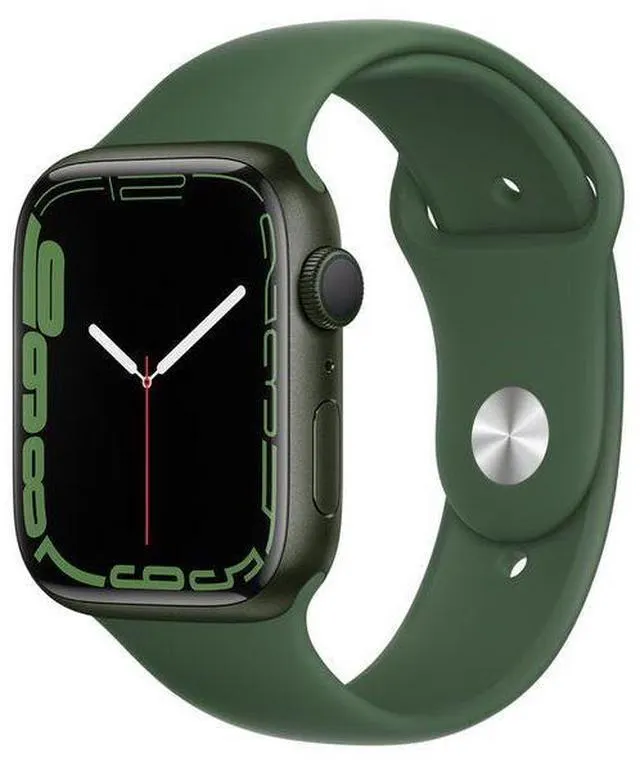 Apple Watch Series 7 45mm (GPS) Aluminum Green Case with Clover Sport Band (Grade A)