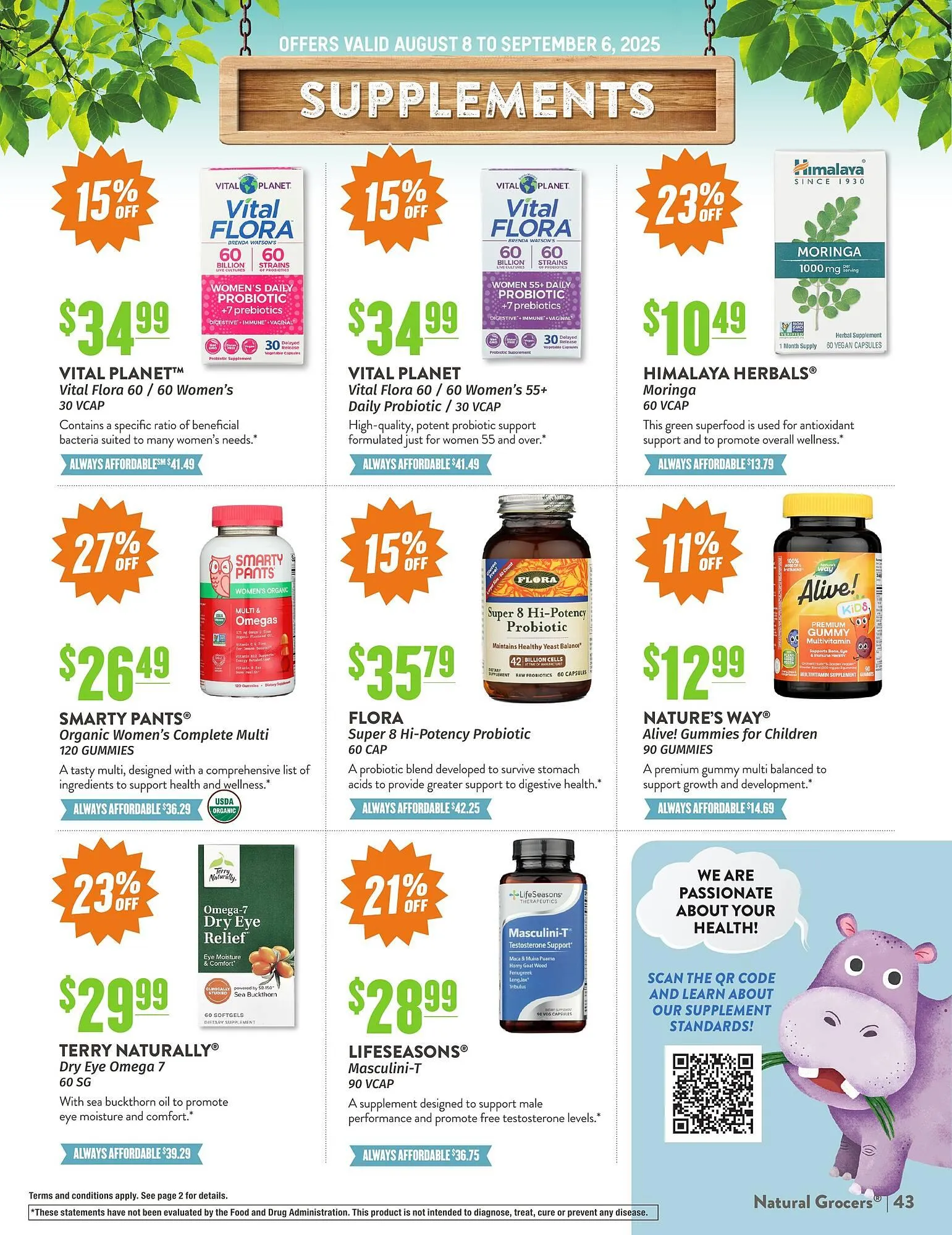 Weekly ad Natural Grocers ad from August 8 to September 6 2025 - Page 43