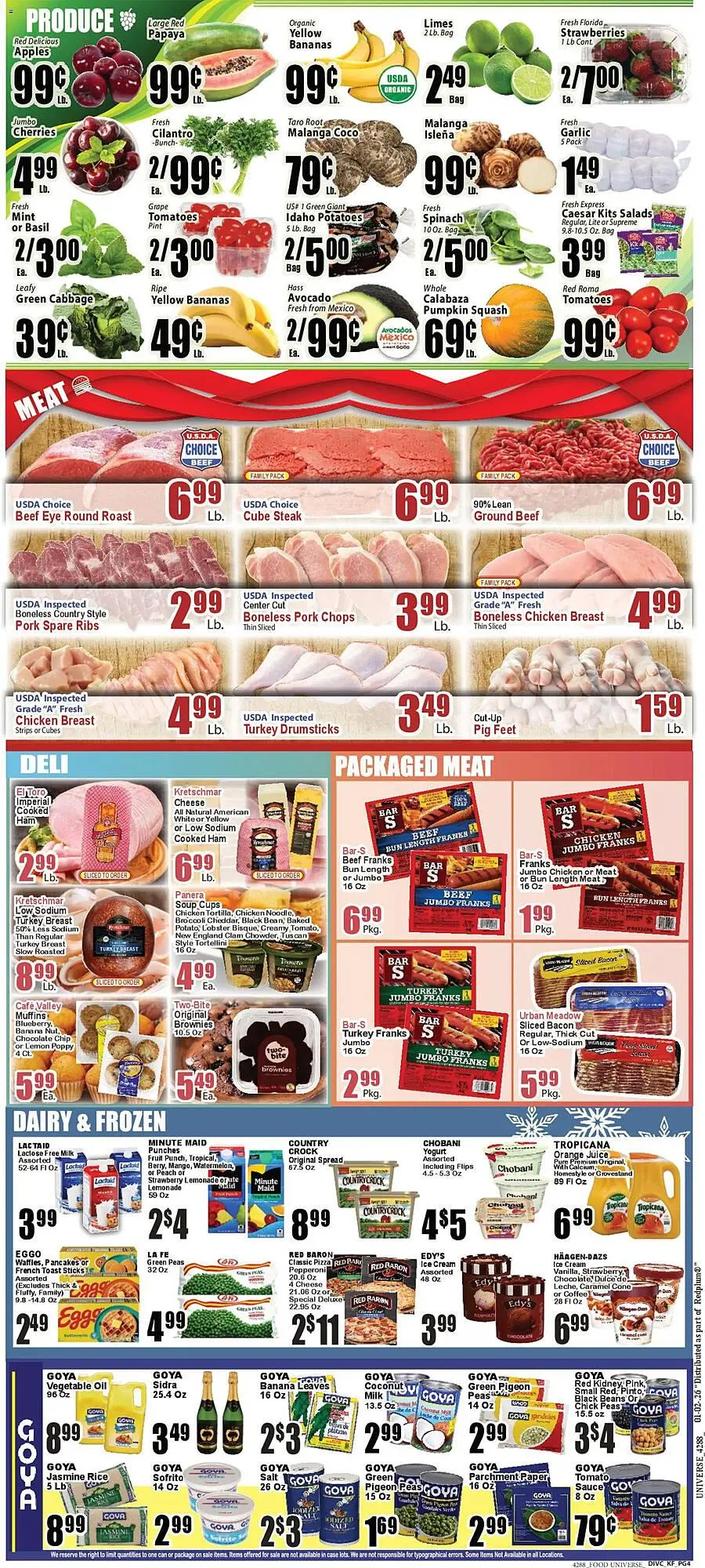 Weekly ad Food Universe circular from January 2 to January 8 2026 - Page 4