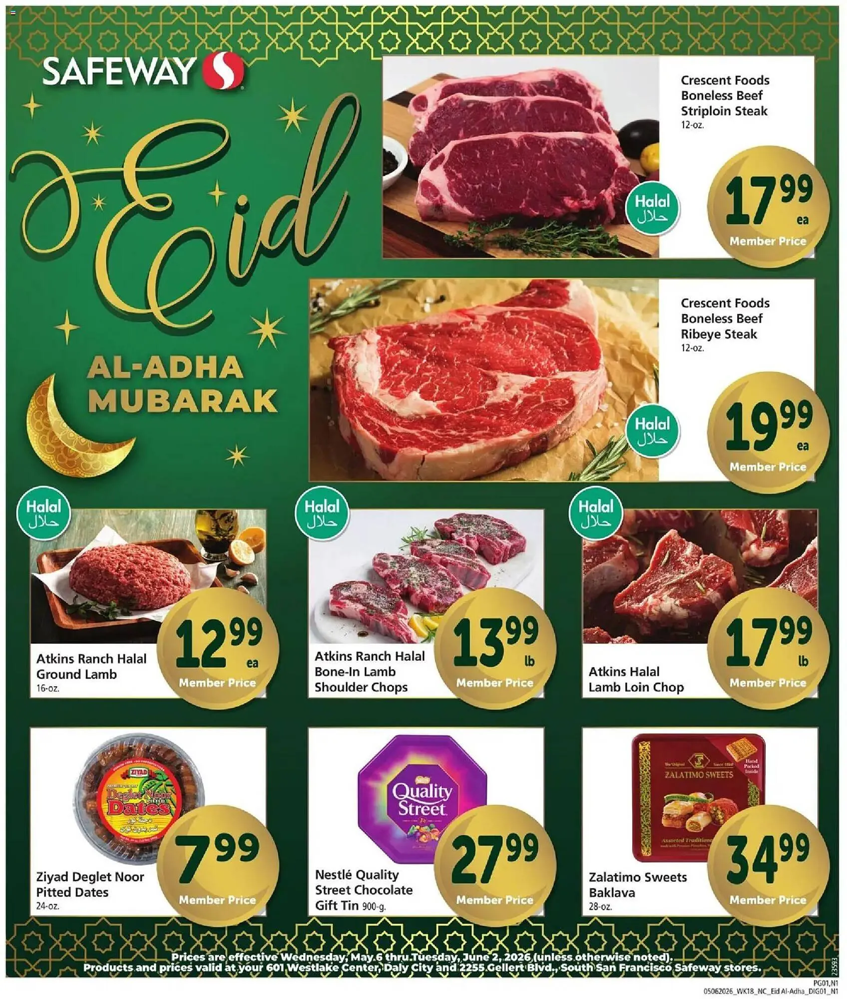 Weekly promotion Safeway weekly ad spanning from May 6 to June 3 2026 - Page 1 for Catalogue 365