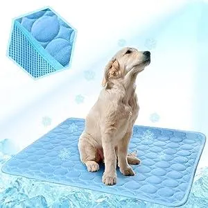 Washable Dog Cooling Mat Ice Silk Cooling Mat for Dogs Pet Self Cool Pad Blanket Dog Ice Pad for Indoor & Outdoor Car Seats