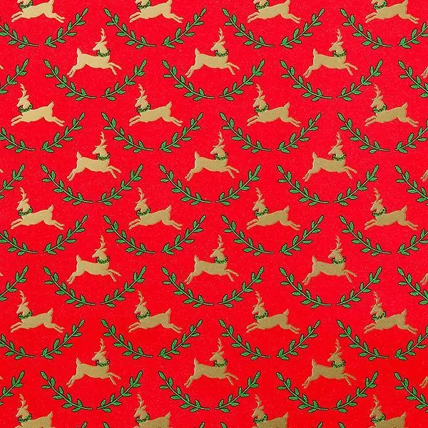Caspari Little Reindeer Wrapping Paper