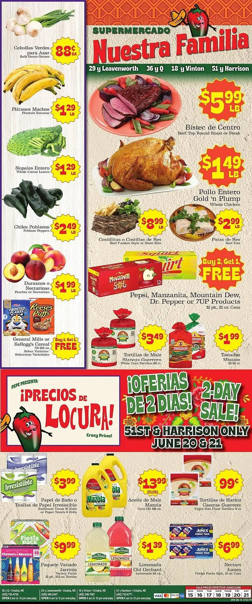 Supermercado Nuestra Familia Weekly Ad - 1