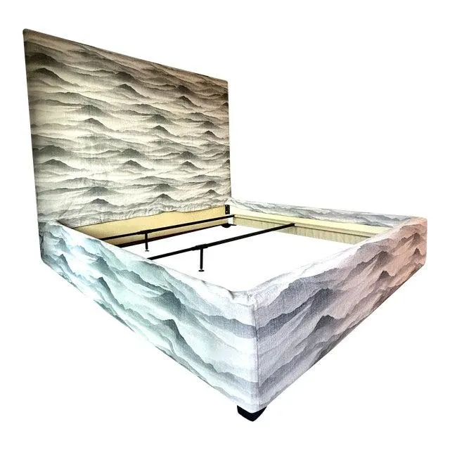 Lee Industries Elevation Fog Slipcovered King Bed