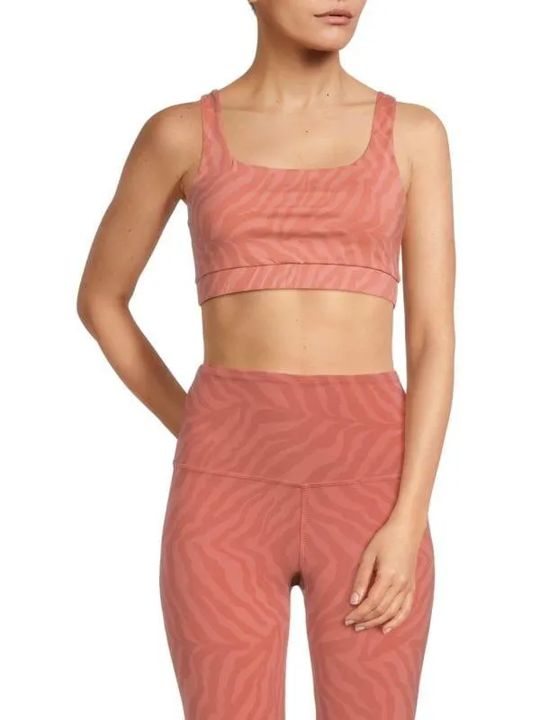 Jolie Abstract Print Sports Bra