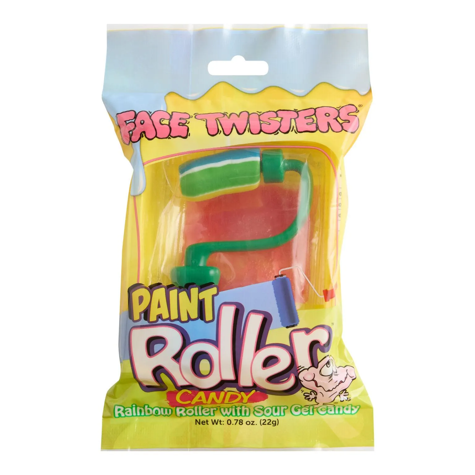 Face Twisters Paint Roller Sour Candy