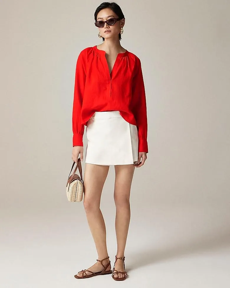 Cabana top in linen