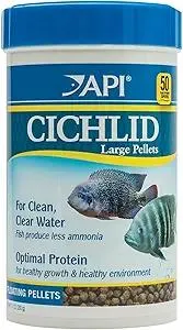 API CICHLID LARGE PELLETS Large Floating Pellets Fish Food 7.1-Ounce Container