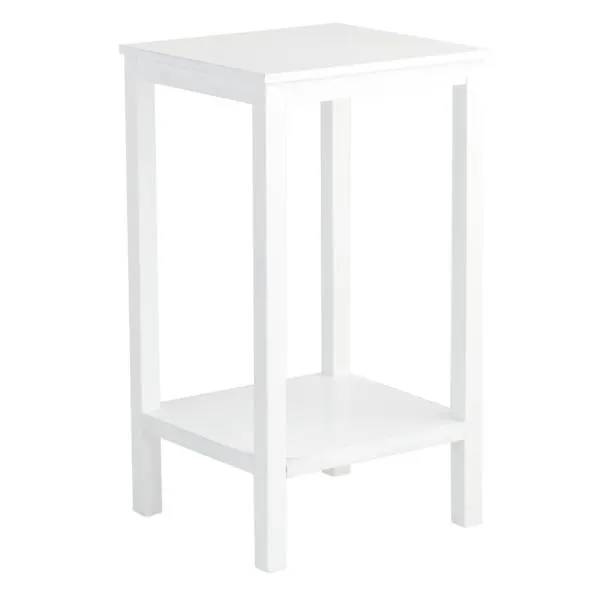 Providence Pratt White Square Accent Table, 25"