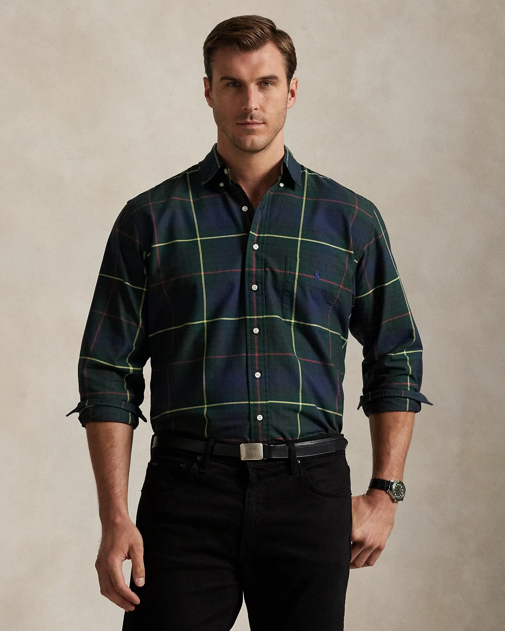 Plaid Oxford Shirt