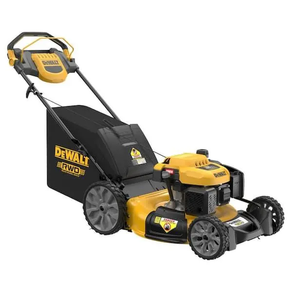21 in. 196cc E-GOV Engine 3-in-1 Gas RWD Self-Propelled Lawn Mower with High Rear Wheels