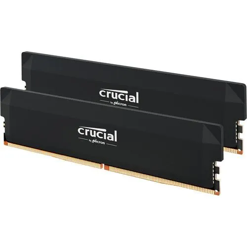 Crucial 32GB Pro Overclocking DDR5 6000 MT/s UDIMM Memory Kit (2 x 16GB, Black)