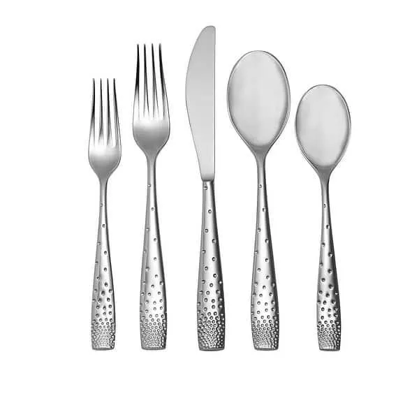 Nambe Tilt Dazzle 45 Piece Flatware Set Service for 8 Hostess Set - 45 piece
