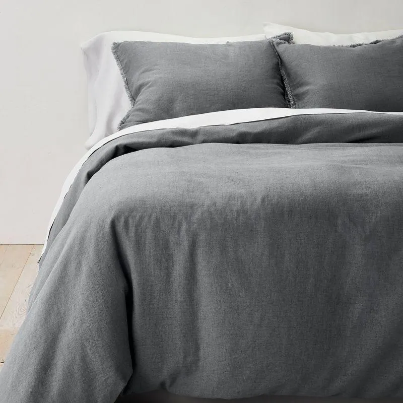 Heavyweight Linen Blend Duvet Cover & Pillow Sham Set - Casaluna™