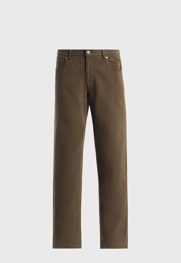 Brushed Twill Five Pocket Pant