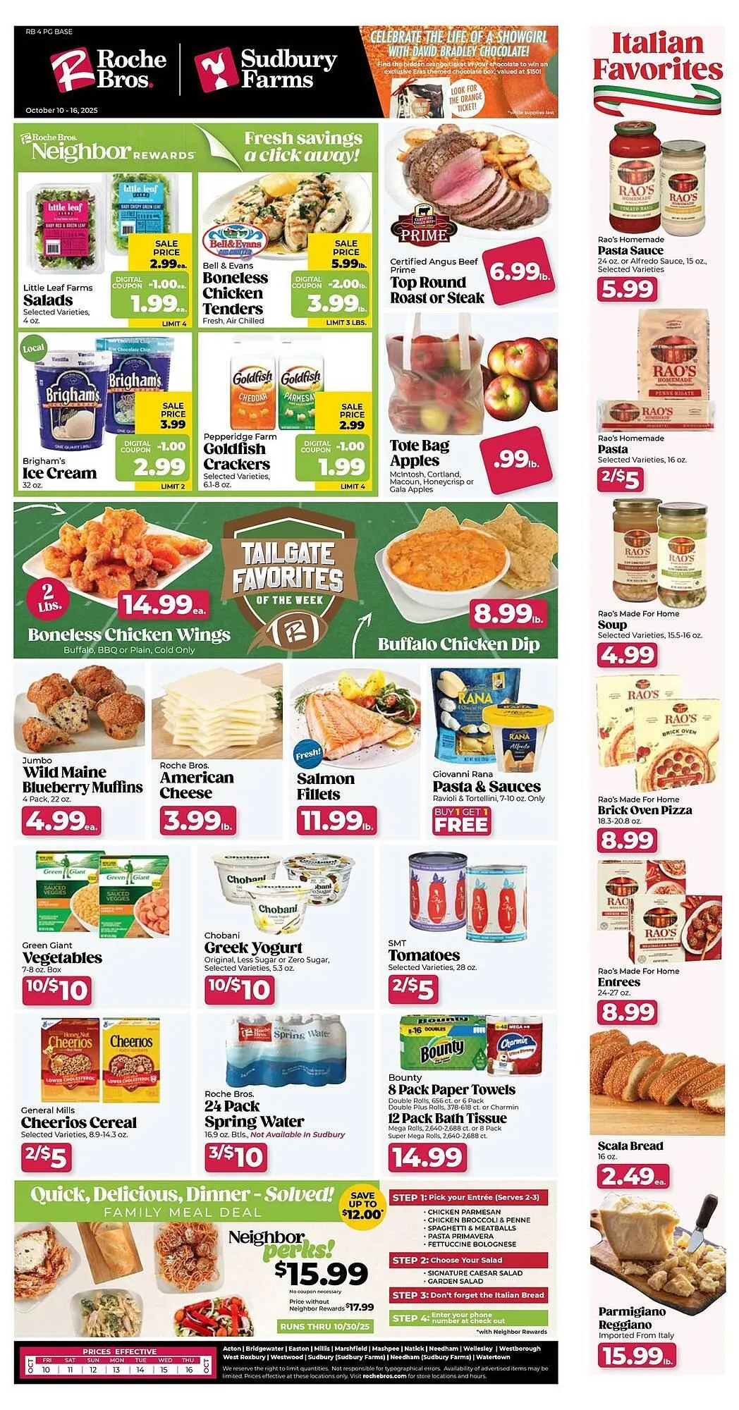 Weekly ad Roche Bros weekly ad from October 10 to October 16 2025 - Page 1