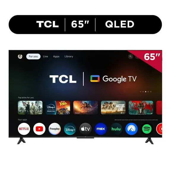 TCL 65" Q Series (NEW 2025) 4K UHD HDR QLED Smart TV with Google TV – Dolby Vision, Dolby Atmos, Motion Rate 120, HDR 10+, Auto Game Mode- 65Q51K