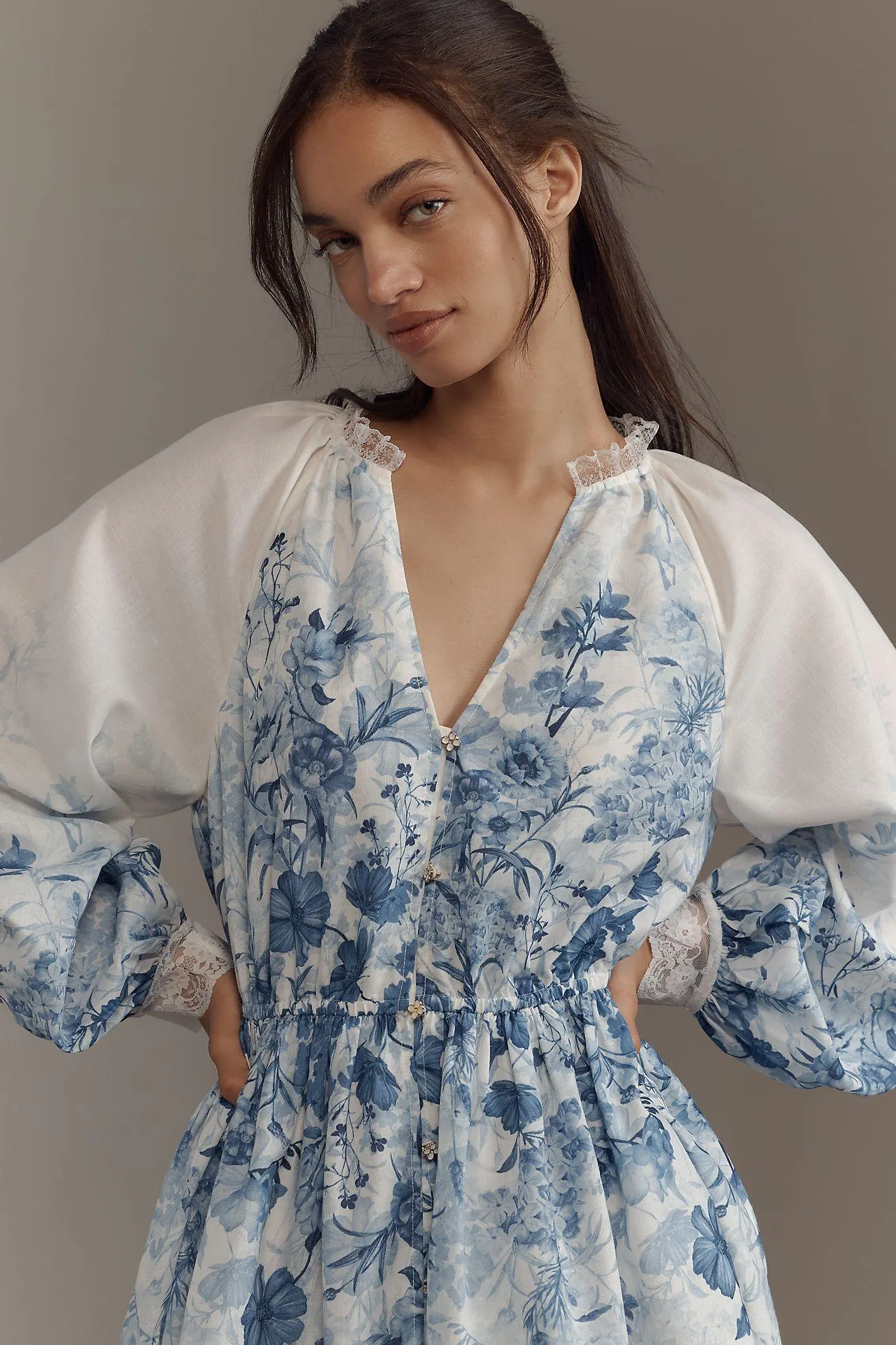 Let Me Be V-Neck A-Line Mini Dress