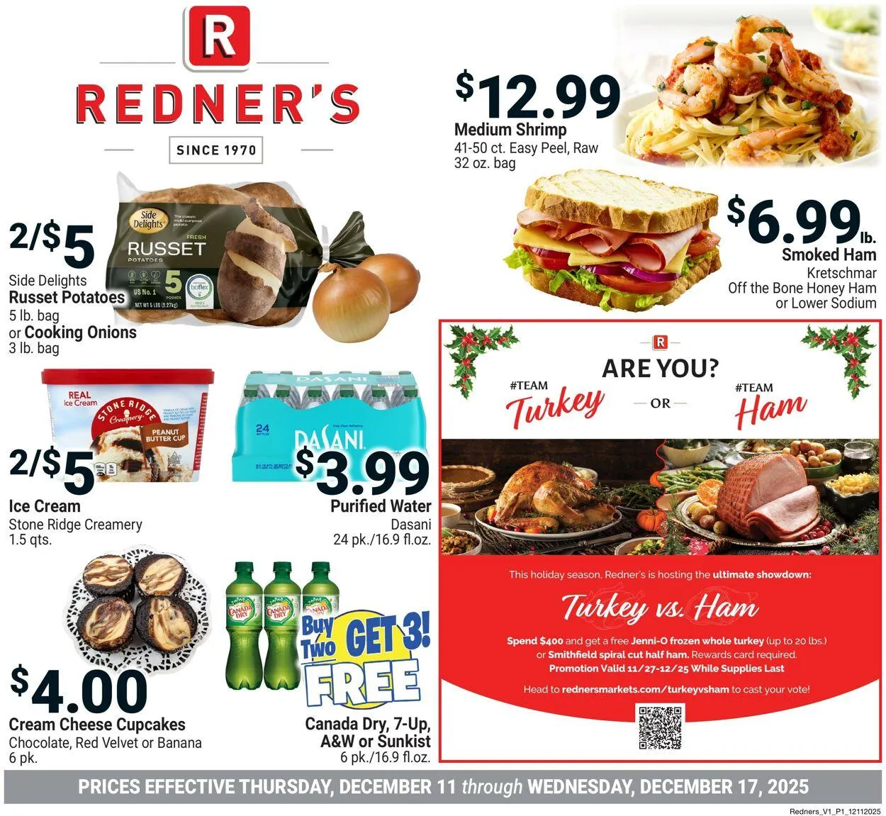 Weekly ad Redner’s Warehouse Market Current weekly ad from December 11 to December 17 2025 - Page 1
