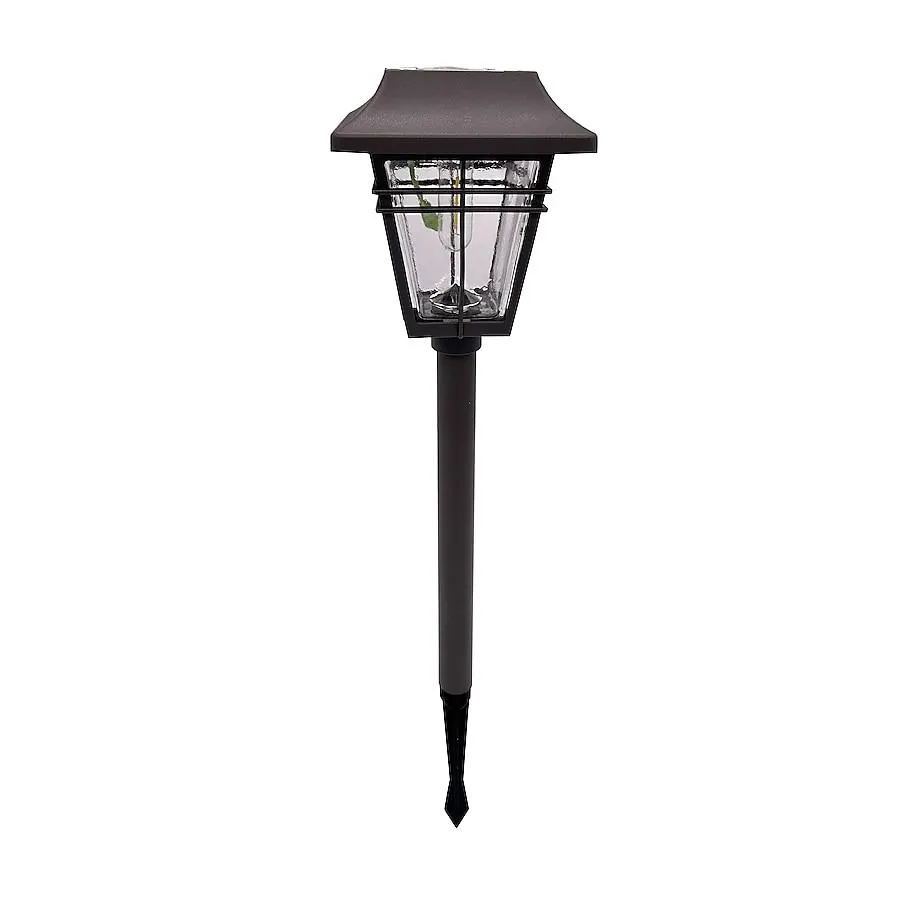 Harbor Breeze Square Path 15 -Lumens Bronze Solar LED Outdoor Path Light ( 3500-K )