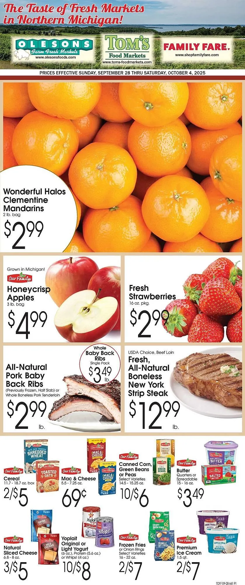 Weekly ad Family Fare weekly ad from September 28 to October 4 2025 - Page 1