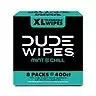 DUDE XL Flushable Wipes, Mint Chill, 8 ct., 400 wipes