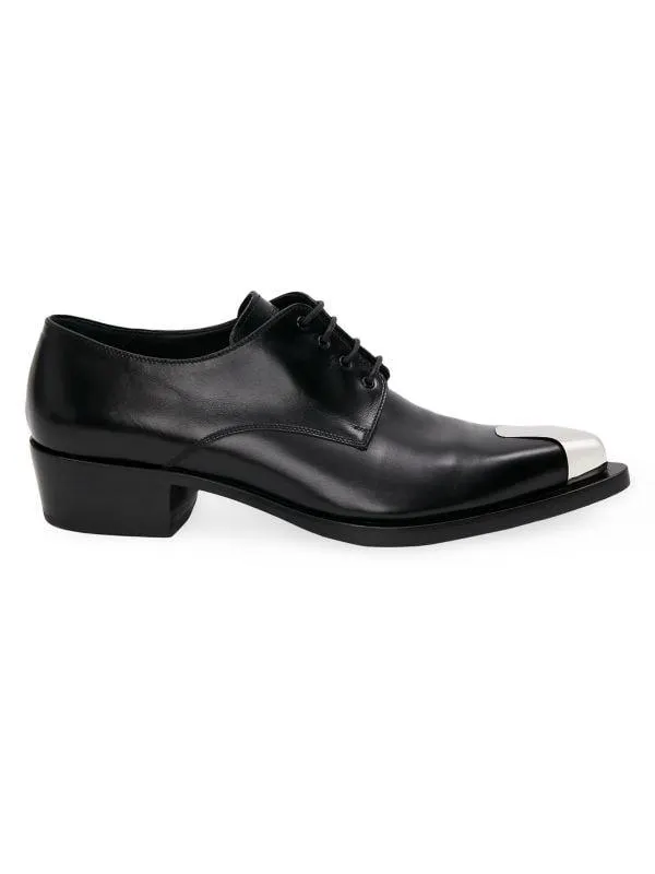 Pointed Toe Leather Loafers