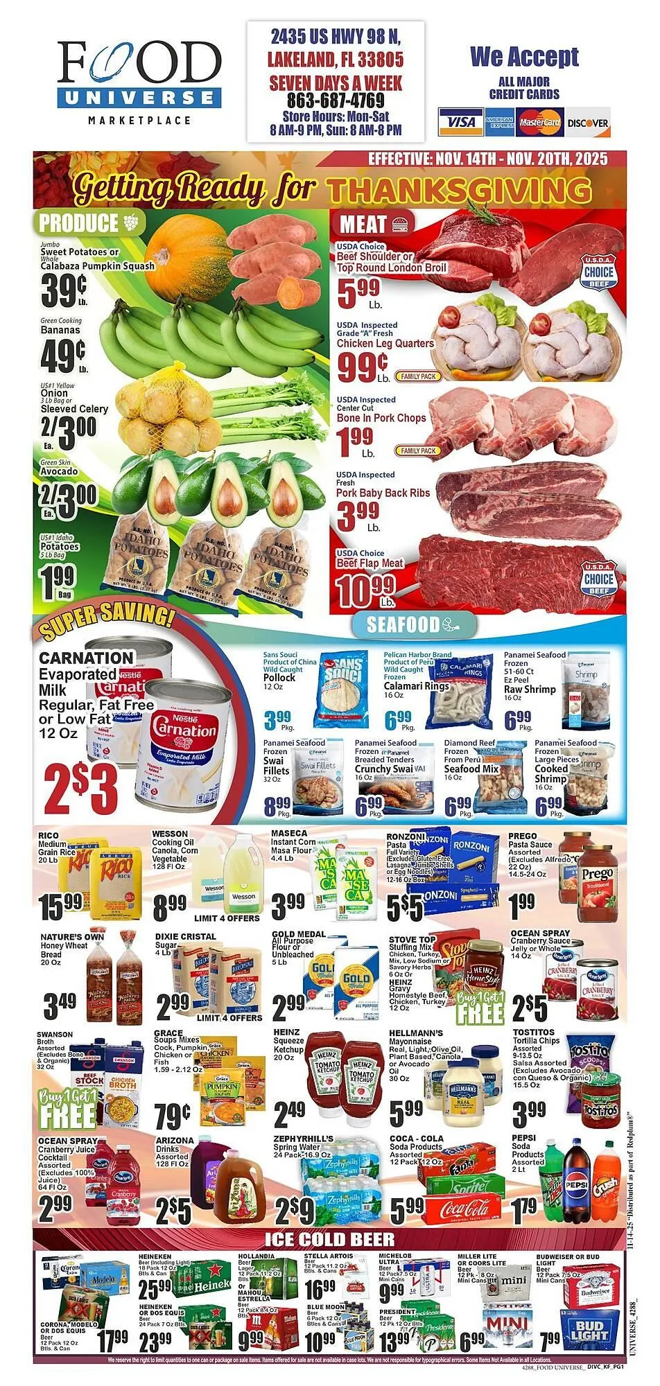 Weekly ad Food Universe circular from November 14 to November 20 2025 - Page 1