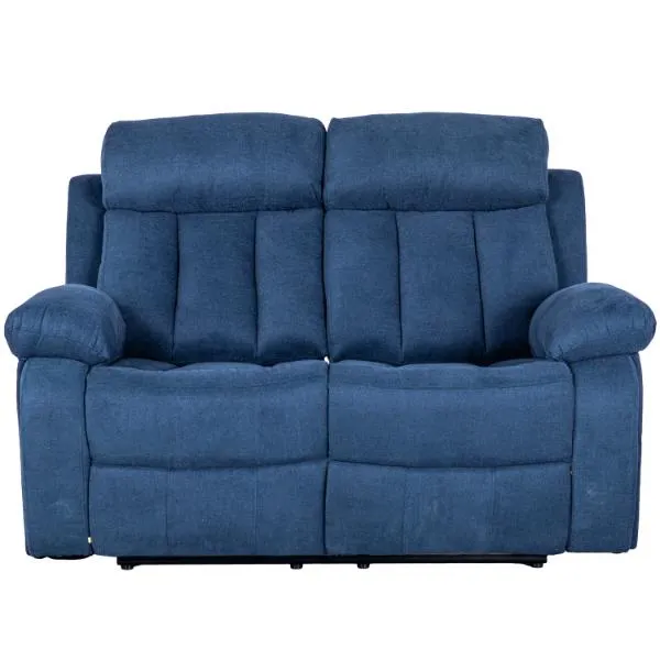 Garrett Blue Reclining Loveseat