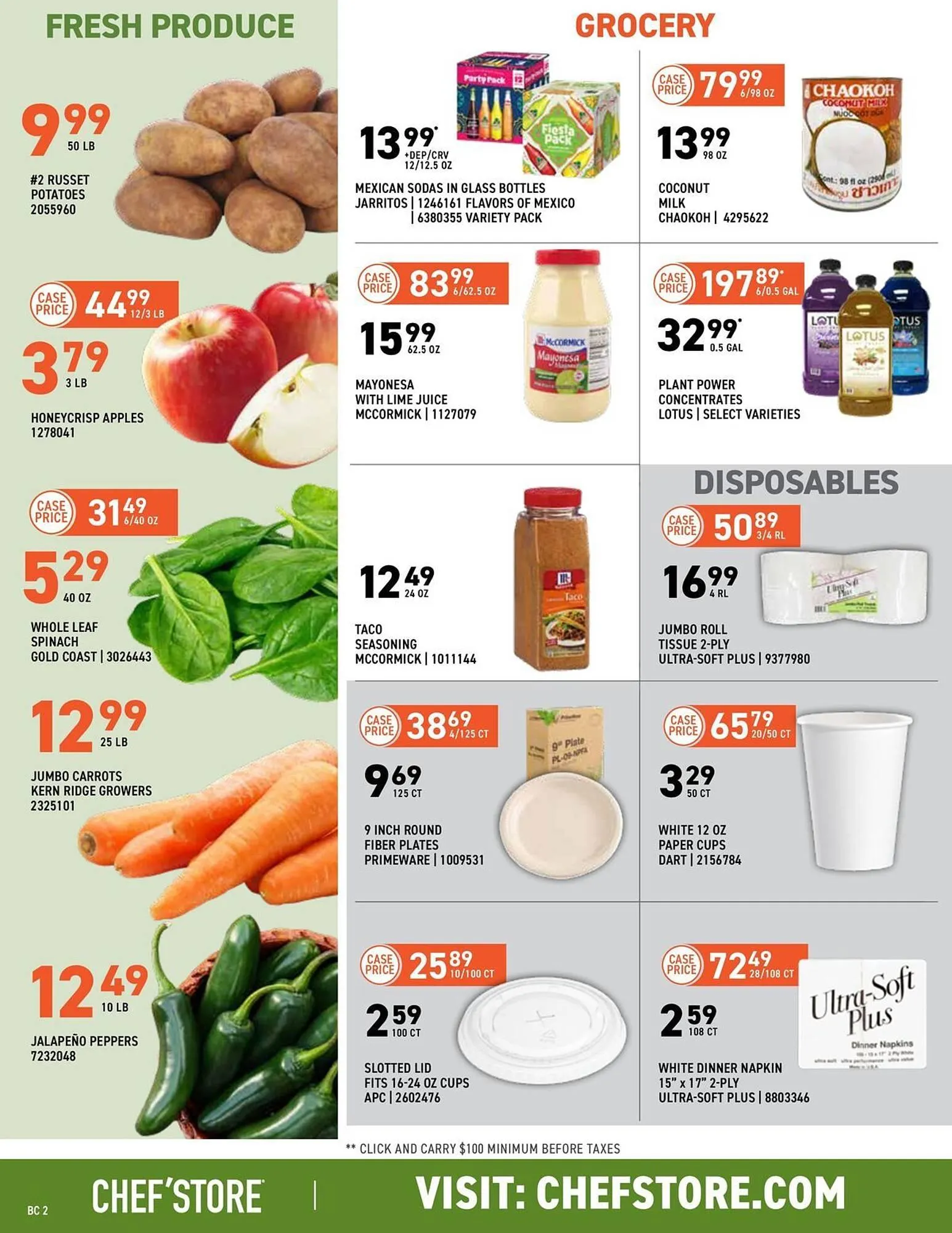 Weekly promotion US Foods Chef's Store weekly ad spanning from January 26 to February 8 2026 - Page 2 for Catalogue 365