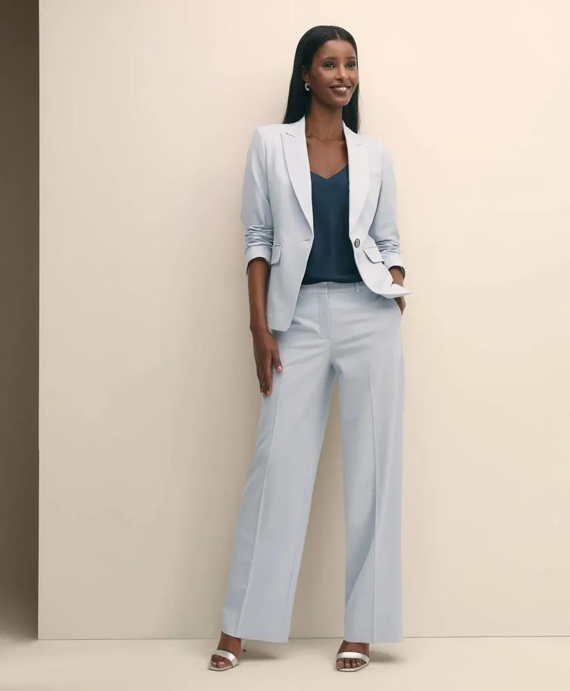 The Essentials Wool Wide Leg Trouser