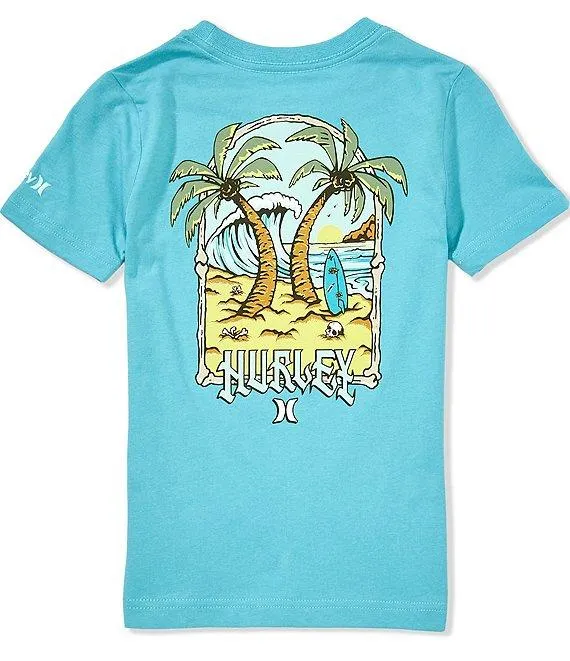 Little Boys Short Sleeve Palm Beach Graphic T-Shirt