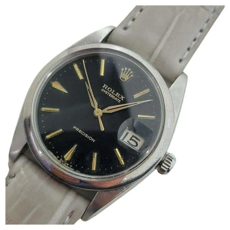 Mens Rolex Ref 6694 Oysterdate Precision 34mm Manual Wind 1960s Vintage RJC187G