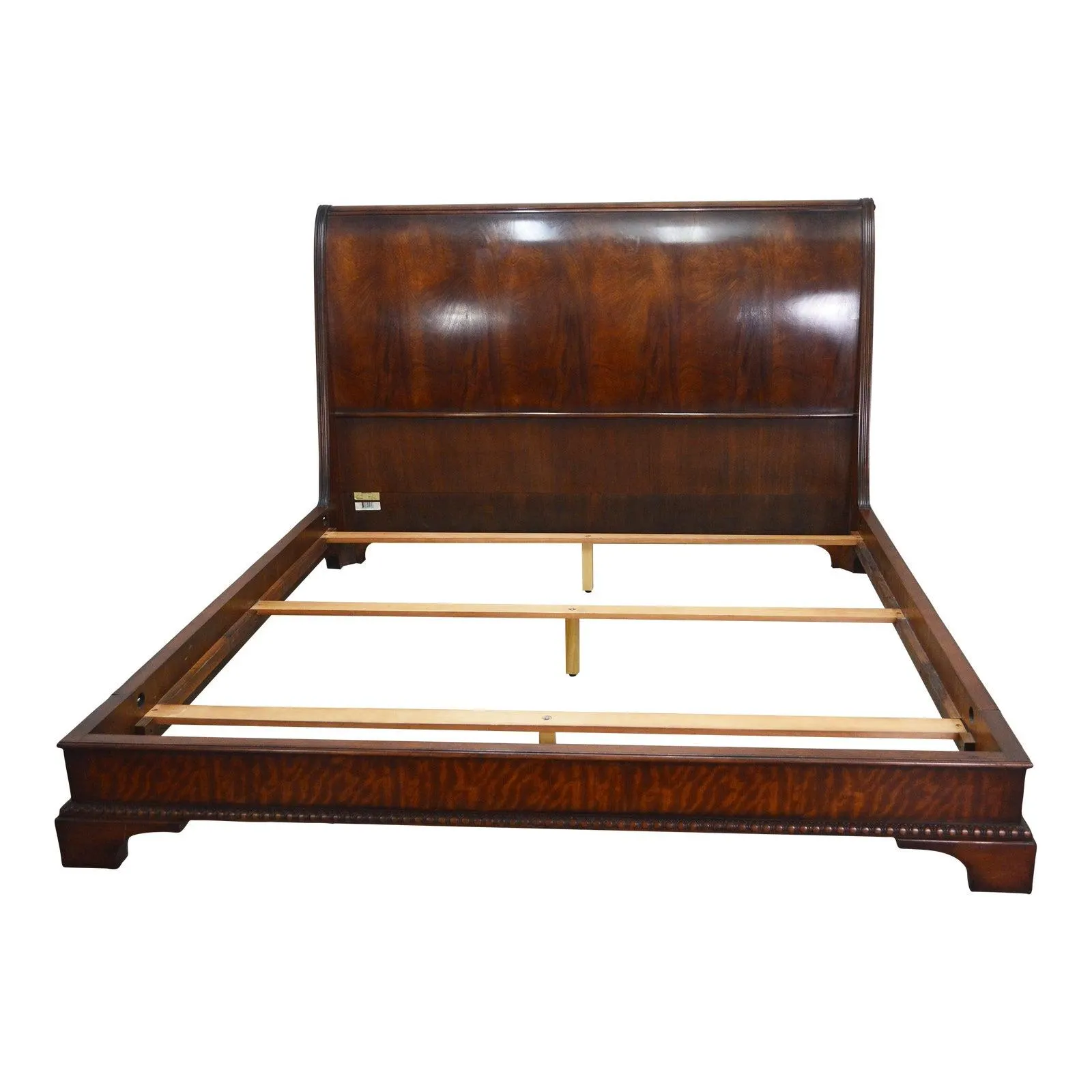 Henredon Mahogany Sleigh King Bed
