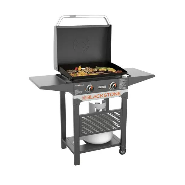 Blackstone Pro Series 2 Burner 22" Propane Pedestal Griddle with Hood