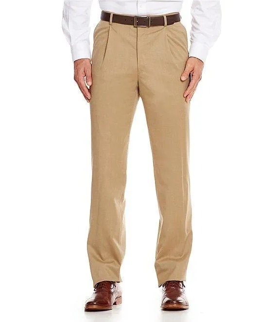 Performance Chicago Classic Fit Pleated Solid Dress Pants