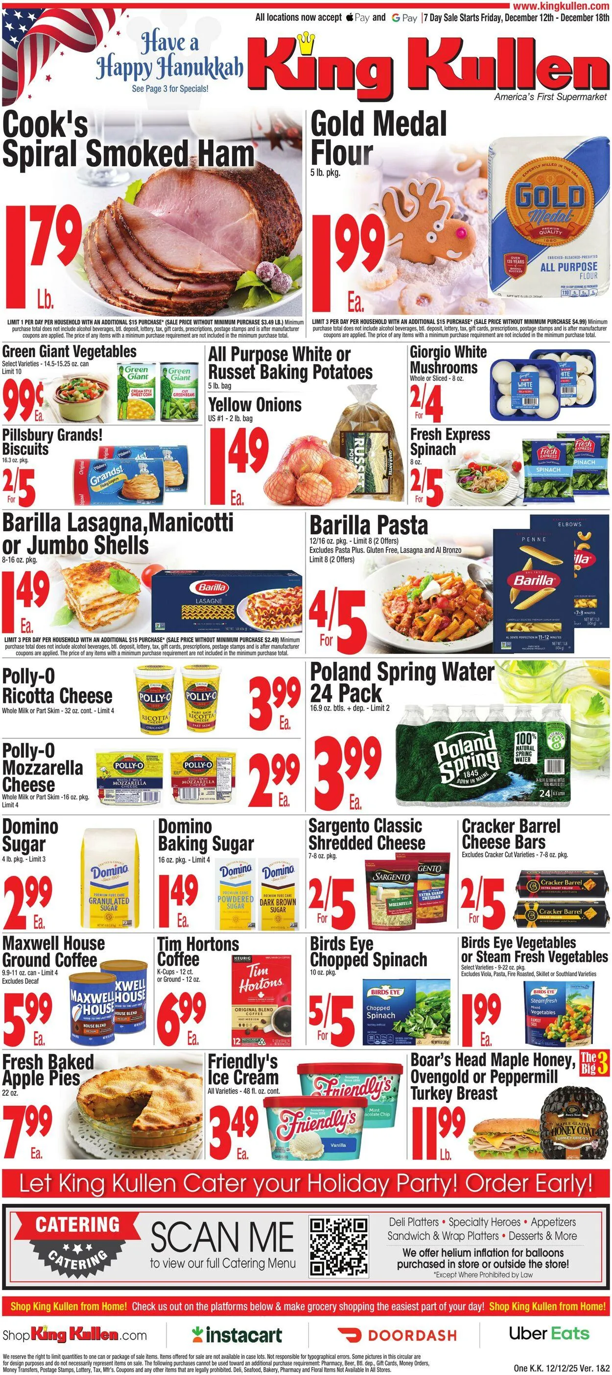 Weekly ad King Kullen Current weekly ad from December 11 to December 18 2025 - Page 1