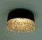 Vintage Ceiling Lamp in Structured Glass from Staff Leuchten, 1960s