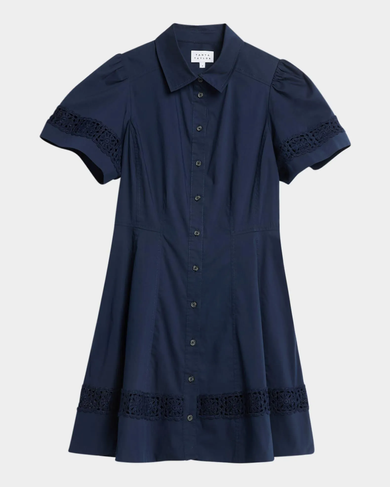 Corinne Button-Front Mini Dress