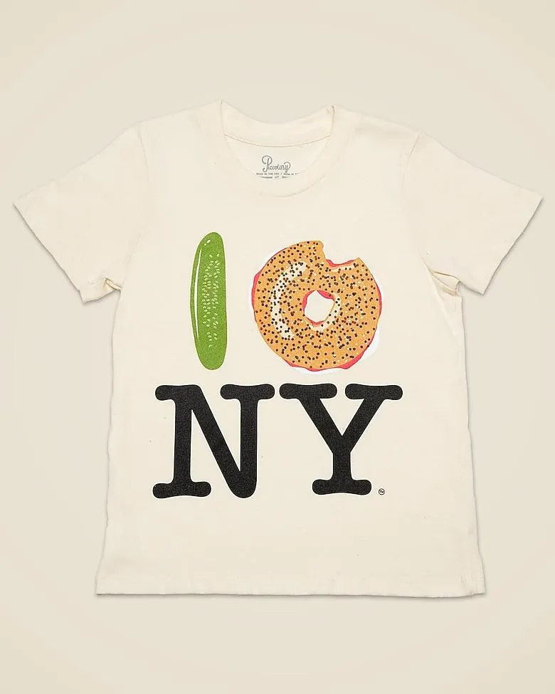 PiccoliNY pickle bagel NY T-shirt