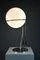 Mid-Century Modern Space Age Chrome and Glass Globe Table Lamp, 1970s