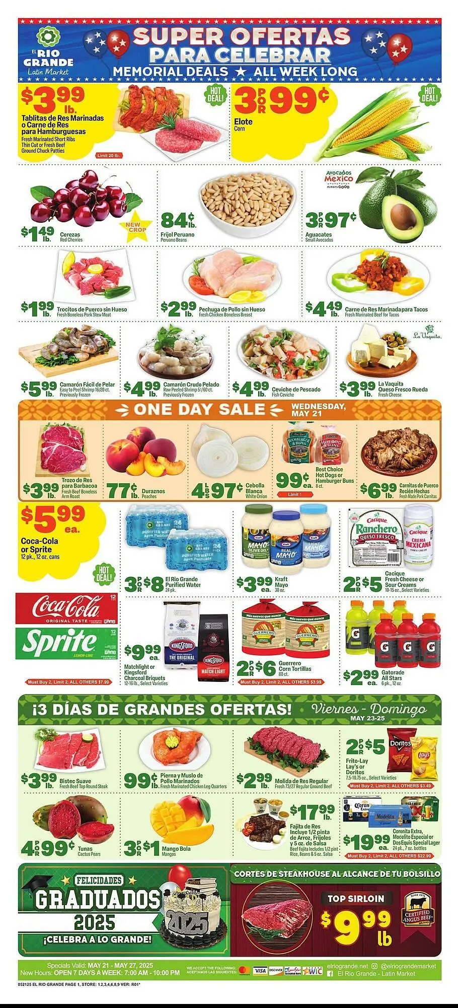 Weekly ad El Rio Grande Weekly Ad from May 21 to May 27 2025 - Page 1