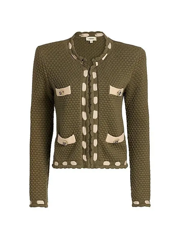 Astor Cotton-Blend Crewneck Cardigan