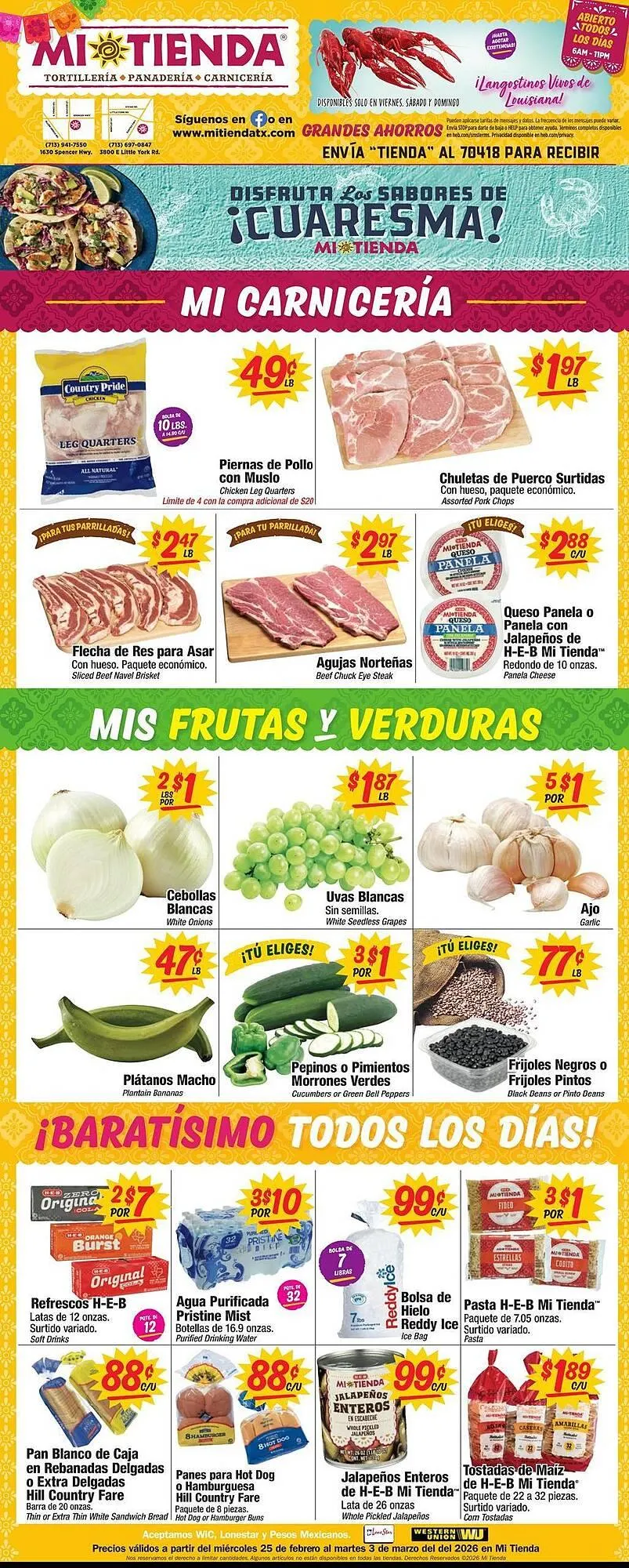 Weekly ad Mi Tienda weekly ad from February 25 to March 3 2026 - Page 1