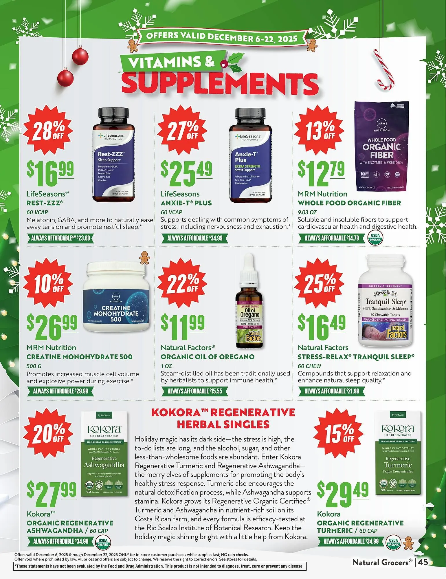 Weekly ad Natural Grocers weekly ad from December 6 to December 22 2025 - Page 45