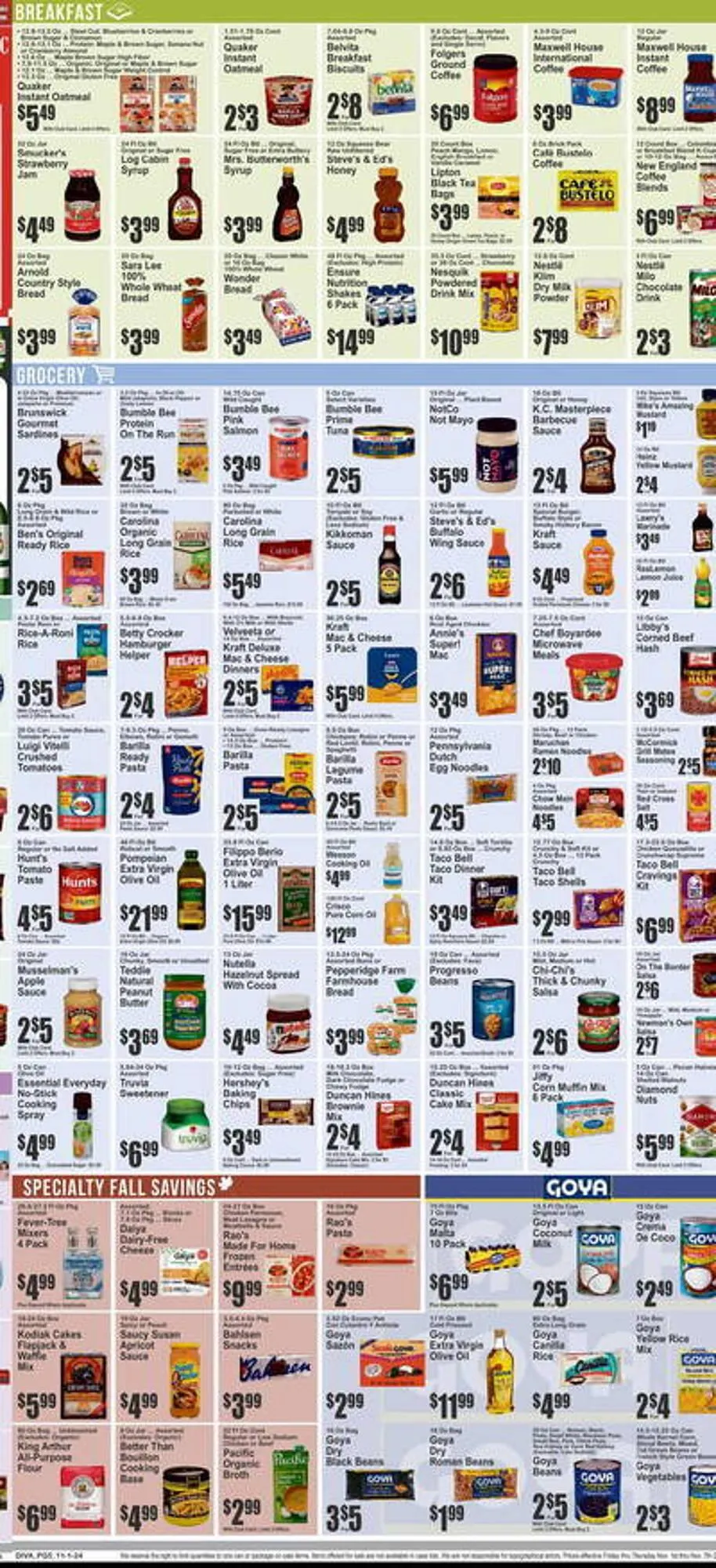 Weekly ad Almonte's Food Dynasty Marketplace Weekly Ad from November 1 to November 7 2024 - Page 6