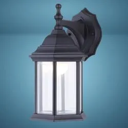 Patriot Lighting® Greatel Matte Black LED Outdoor Wall Light