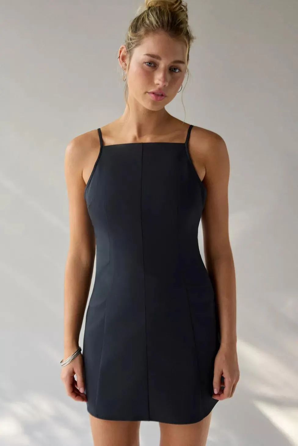 Kimchi Blue Becca Open Tie-Back Fit-And-Flare Mini Dress