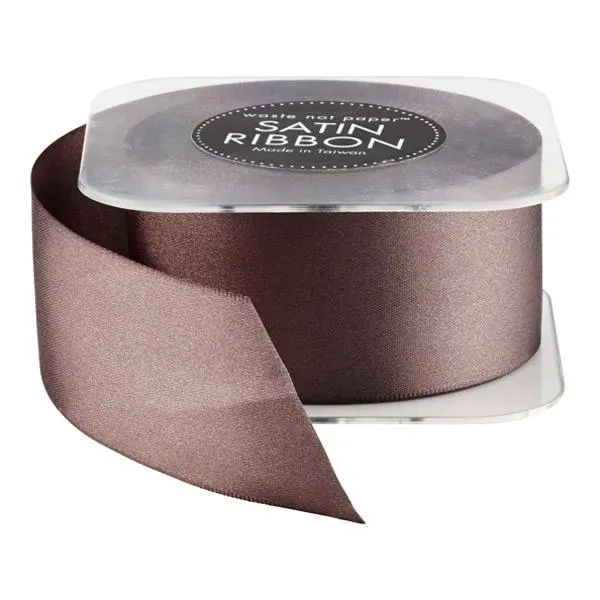 waste not paper Ribbon Double Satin Slate